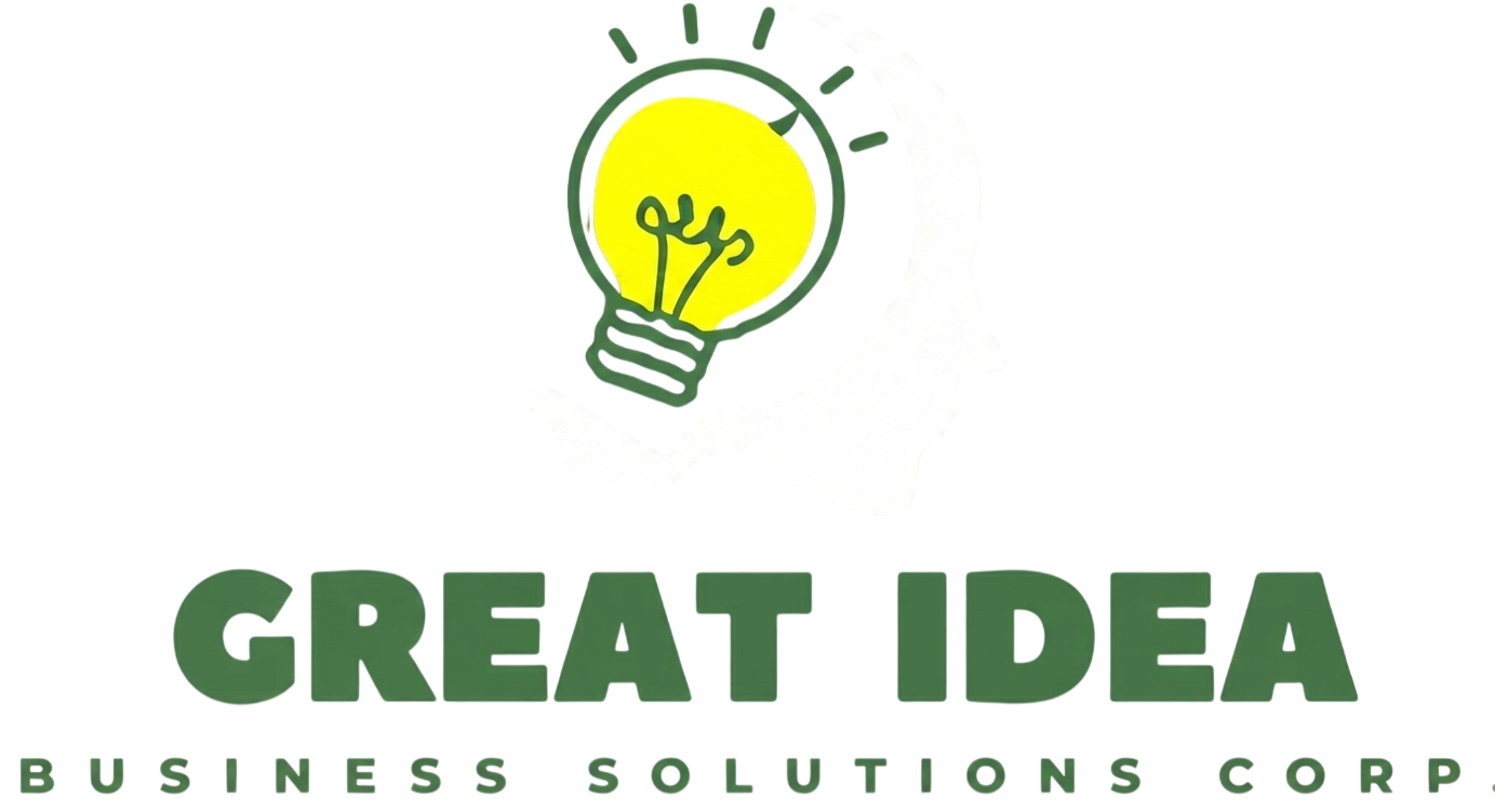 Great Idea Business Solutions Corp. logo white